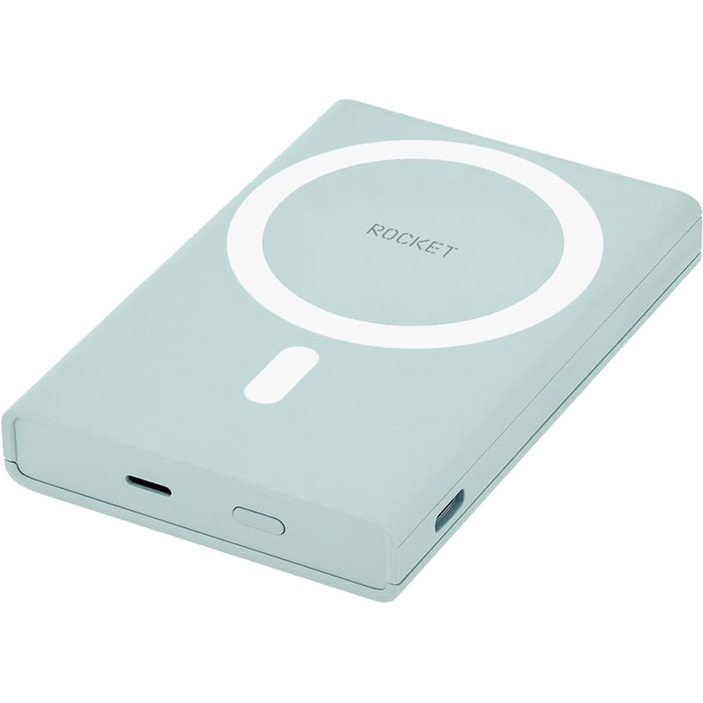 Беспроводная аккумуляторная батарея 5000mAh Rocket Hold, PD20W, цвет:светло-зеленый